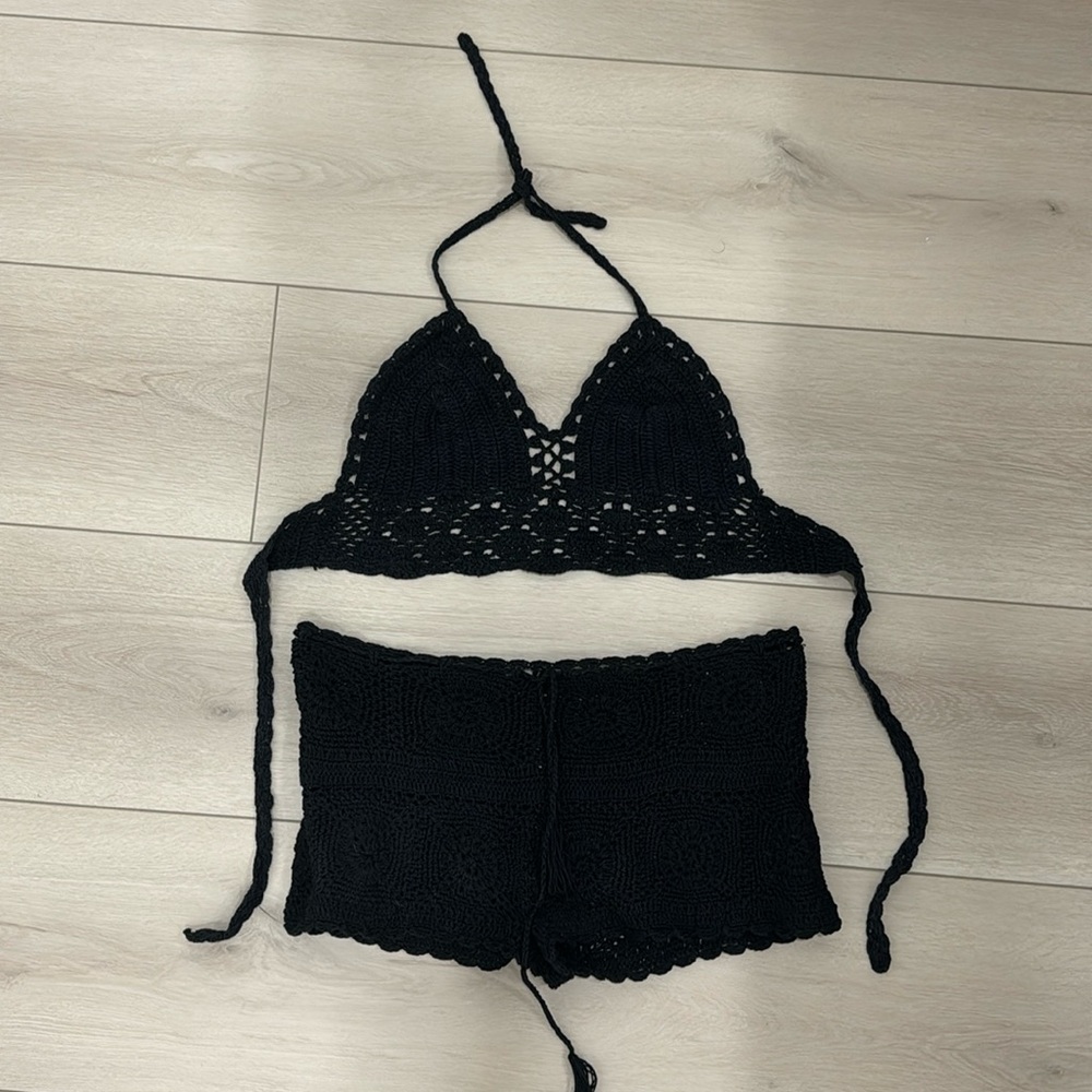 Handmade Crochet Beach Set - Made & Purchased in Brazil